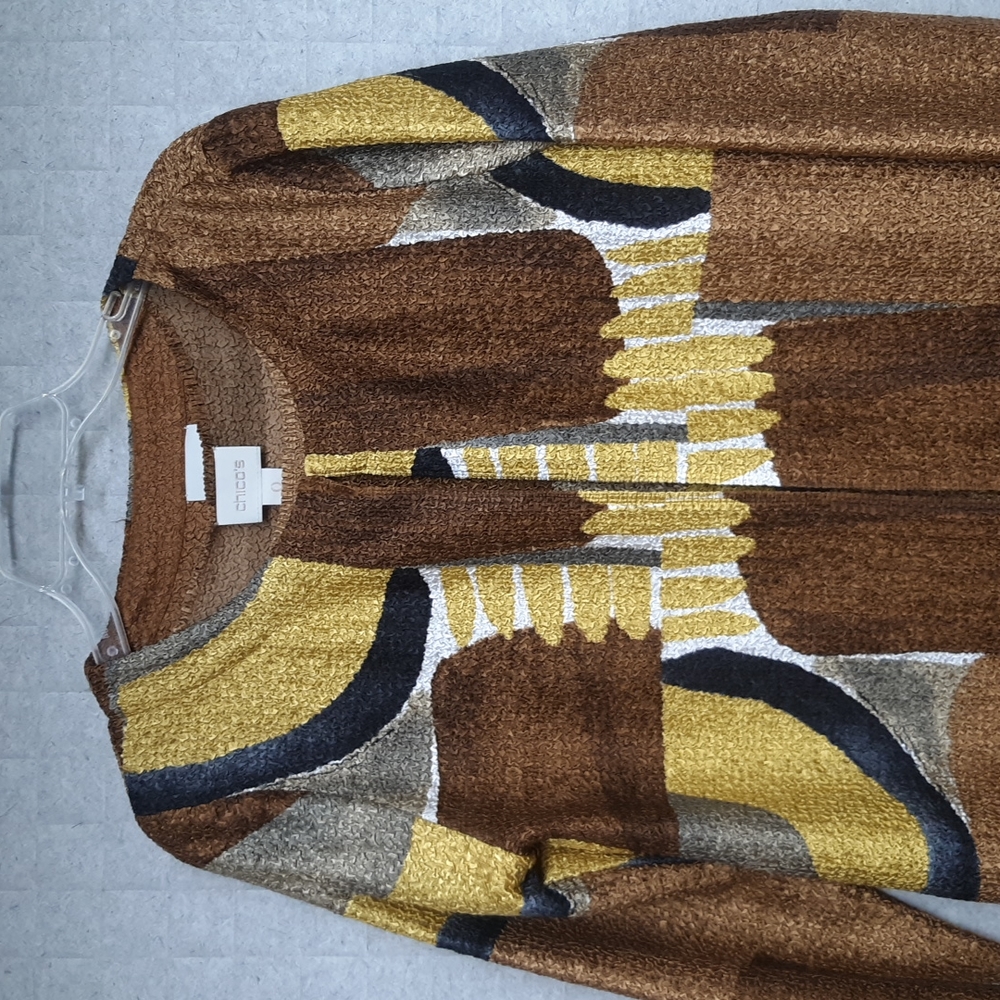 Chico's Open Front Jacket With Matching Top - image 2